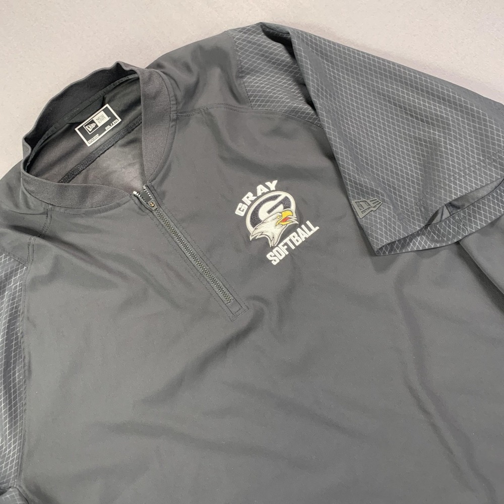 New Era Jacket Men 2XL South Carolina 'Gray' Softball‎ Coach Blade Collar Black